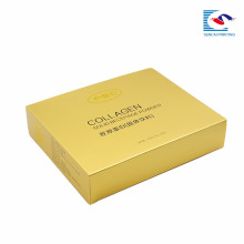 роскошные цвета золота печатания лазера бумажная складывая косметическая коробка